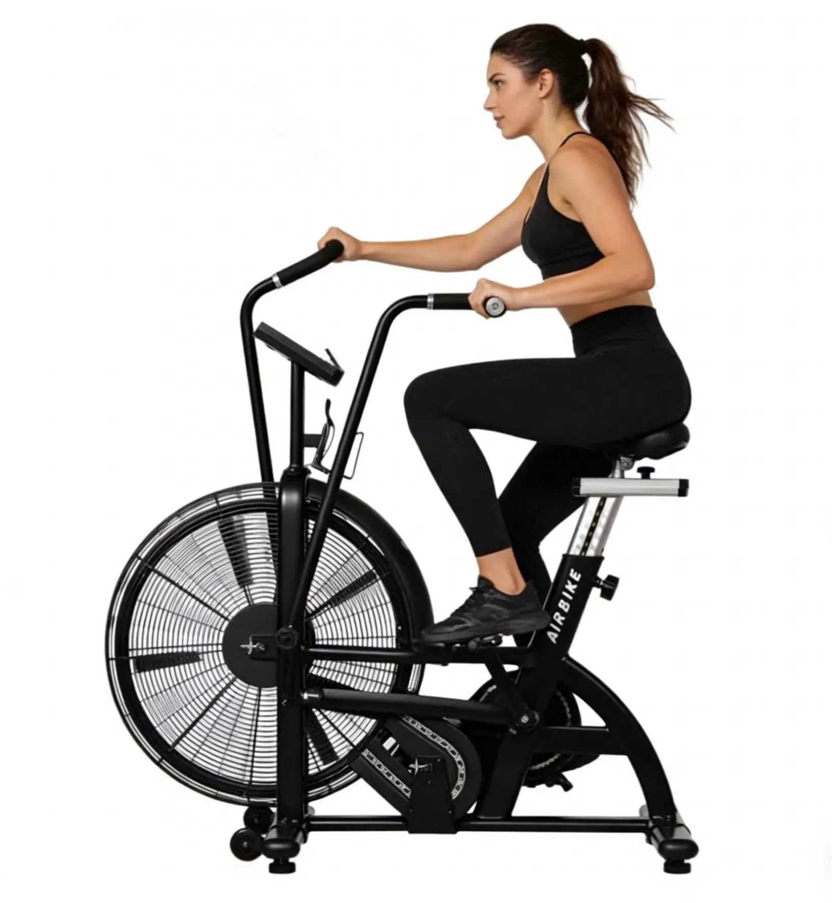 Smart-Connected Aerobic Exercise Fitness Gym Equipment Tech-Enabled Air Bike Spinning Bike