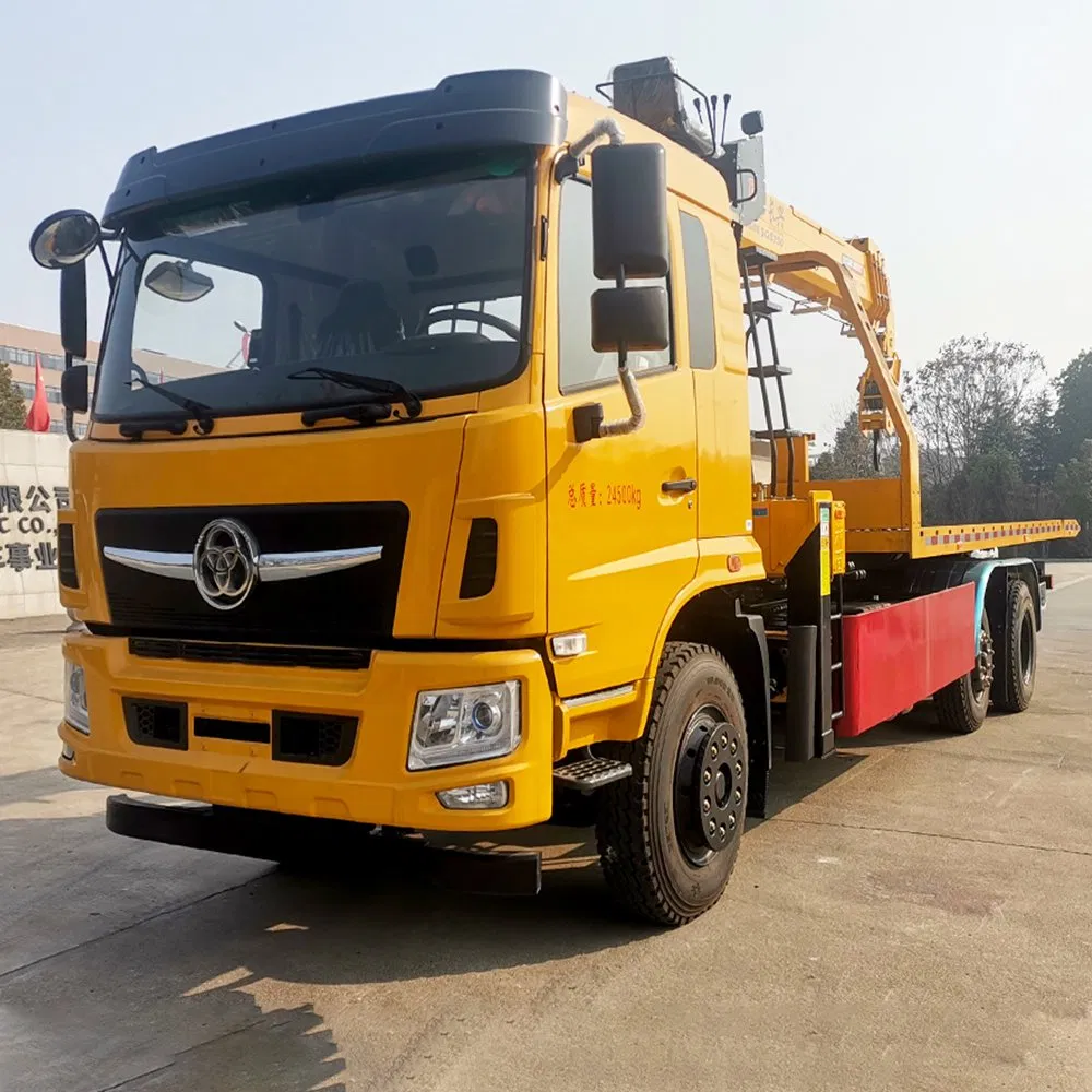 Tri-Ring Emergency Wrecker Truck Multipurpose Platform Flatbed Road Recovery Wrecker Truck