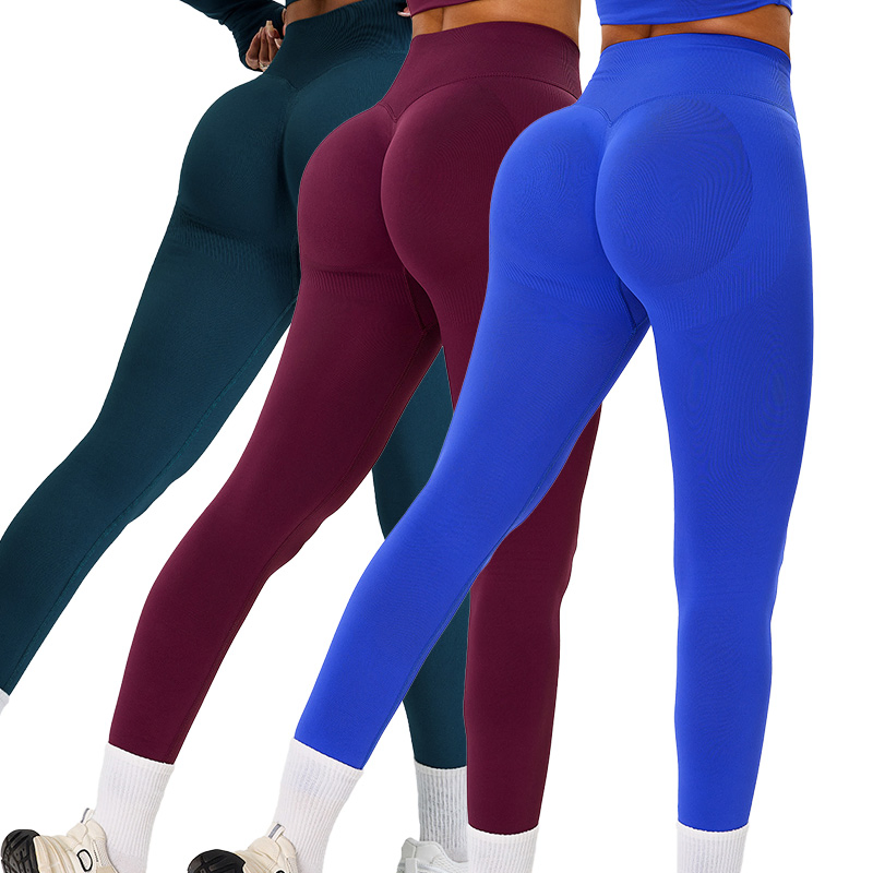 Seamless Peach Yoga Pants for Women, Outdoor Sports Running Yoga Wear, High Waist, Hip Lifting, Quick-Drying, Tight Fit Fitness Legging