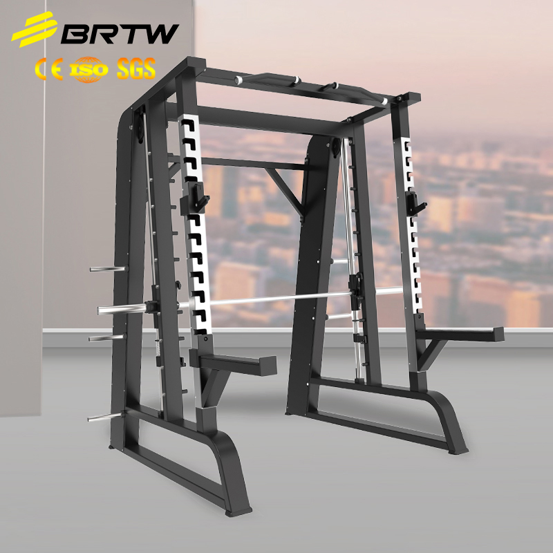 Commercial Power Cage Gym Fitness Exercise Equipment Functional Trainer Squat Rack Smith Machine Station