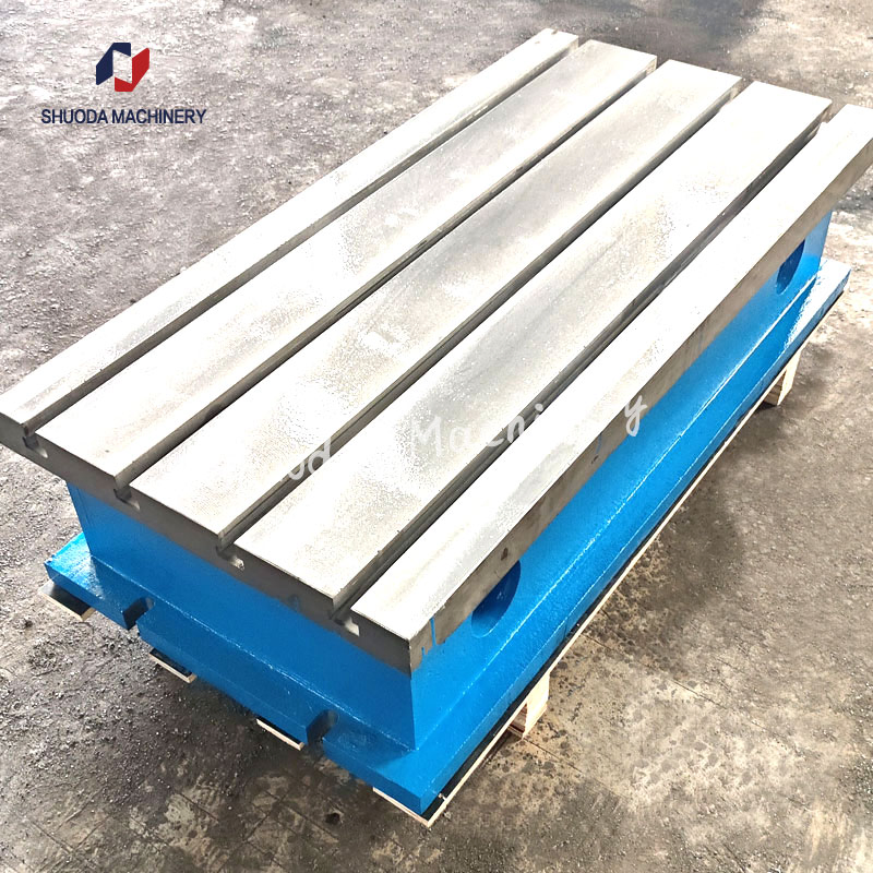 Cast Iron Machine Tool Workbench Auxiliary Heightening Platform T-Slot Casting CNC Machining Center