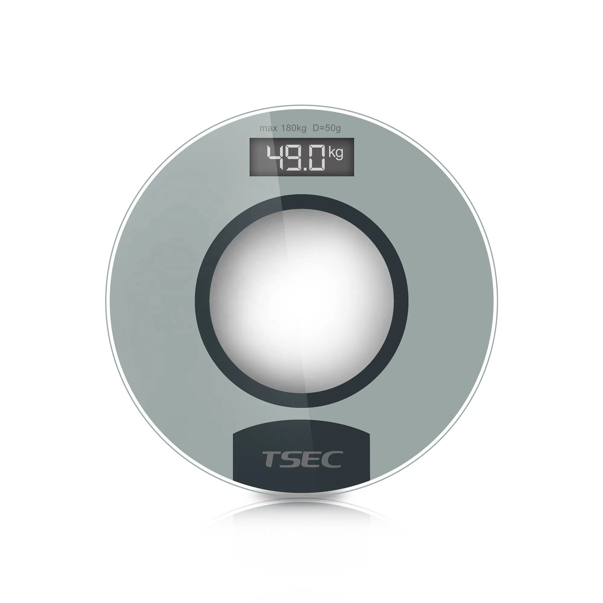 Bathroom Scale – Electronic Digital Bodyweight Scale, 180kg/28st 8lb, LCD Easy to Read Display, Step on Instant Reading, Compact Clear Design