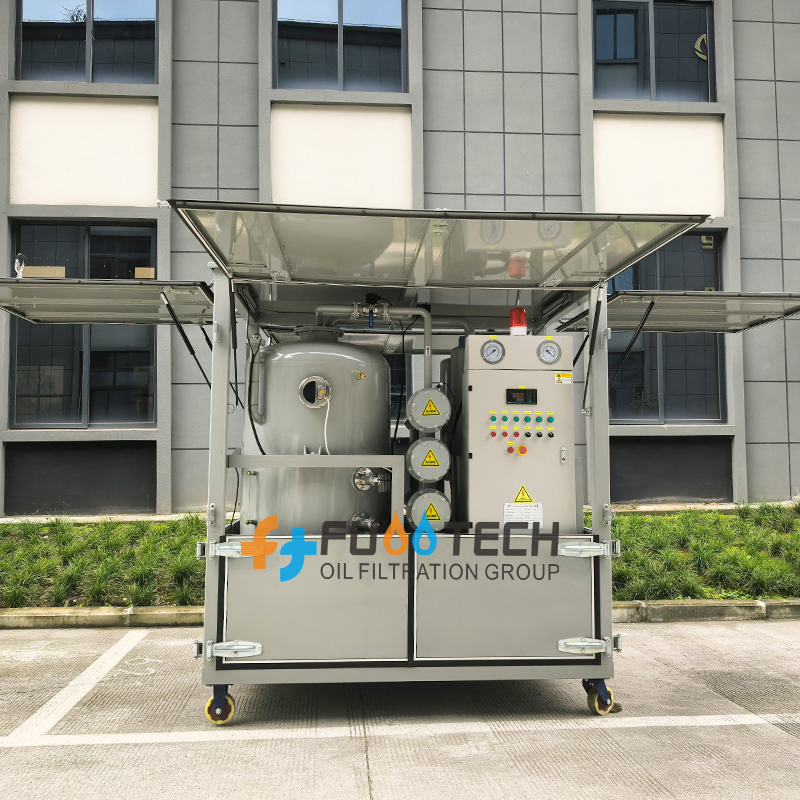 Fuootech Pneumatic Support Enclosure Oil Purrifier Transformer Oil Filtration Unit
