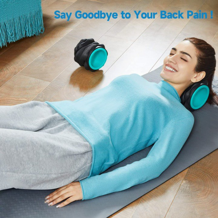 Stretching &amp; Back Cracking Device Back Popper Stretcher Back Cracker &amp; Back Roller Back Pain Relief Product Yoga Wheel Foam Roller