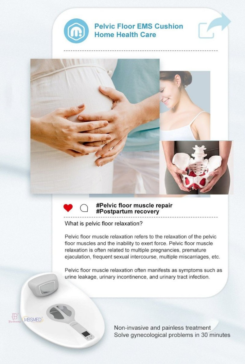 Wireless EMS Pelvic Floor Muscle Trainer Chair Portable Kegel Exerciser for Female Fitness