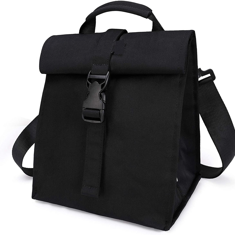 Fitness Fashion Food Safe Lining Men Work Thermal Mean Bag Portable Trendy Adults Insulated Rolltop Lunch Bag for Women