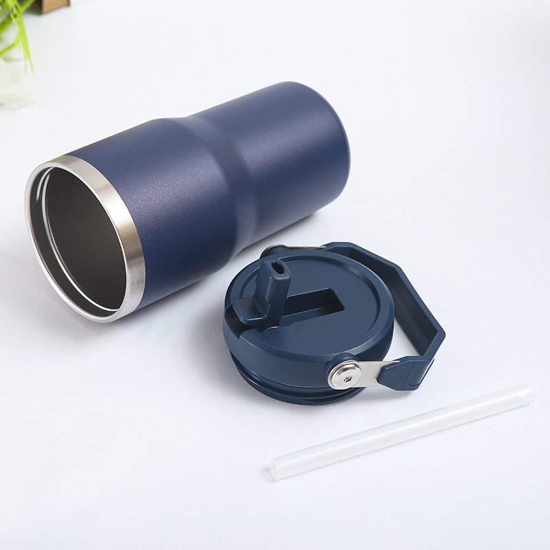 Insulation Cup 304 Stainless Steel Sealed Straw Mug Handy Portable Outdoor Travel Car Sports Fitness Vacuum Cups