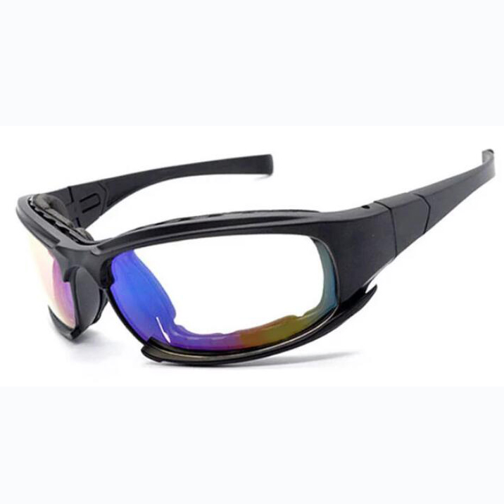 New Fashion Bullet Proof 4 Lens Custom Plastic PC Lens Sport Tactical Combat Ballistic Sunglasses X7 Tactical Eyewear