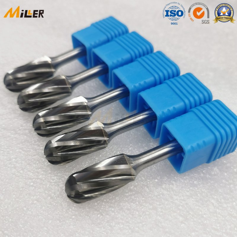 Factory Hot Sale High Wear Resistance Tungsten Carbide Rotary File Burr Bits with 1/4″ 6mm Shank Aluminum Cut Applied on Electrically Powered Tool