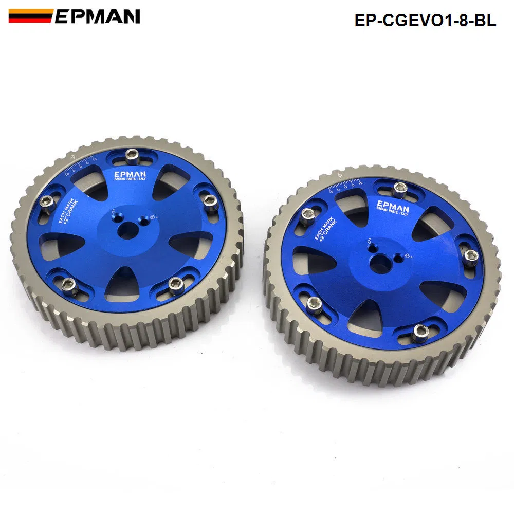 Epman Adjustable Cam Shaft Gear Gears for Mitusibishi Lancer Evolution Evo 1-8 4G63 4G63t Ep-Cgevo1-8-Bl