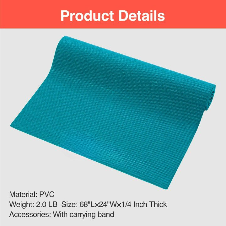 New Design Non Slip Pilates Fitness Workout Home Gym Exercise Yoga Mat