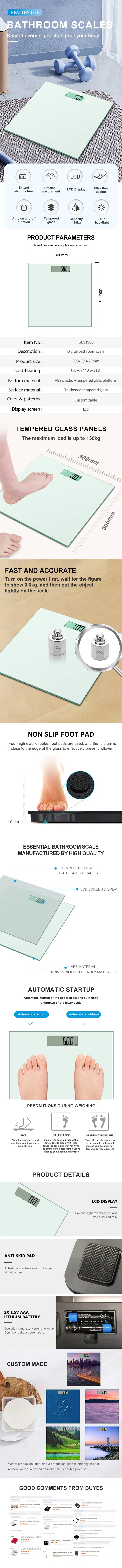 Digital Body Weight Scale Detail