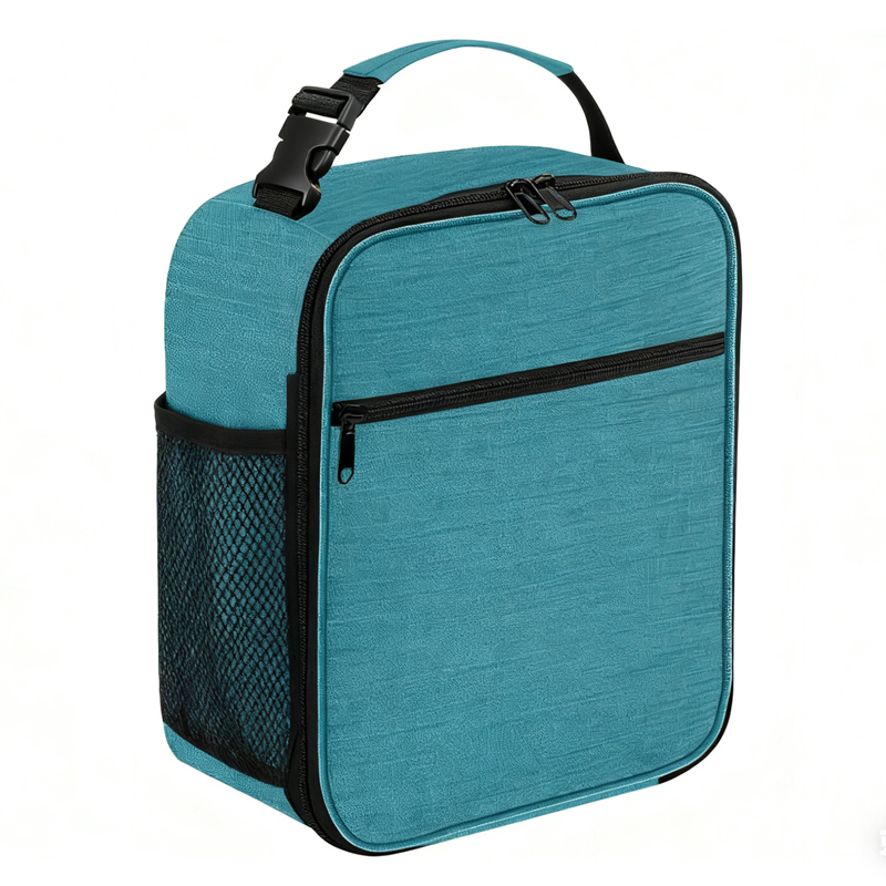 Grey Medium Fitness BPA Free PEVA Portable Office Insulated Cooler Lunch Bag