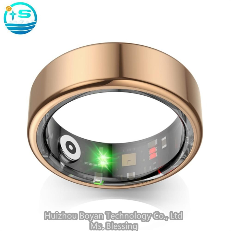Innovative High Tech Bluetooth - Enabled Smart Ring for Daily Fitness &amp; Health Monitoring