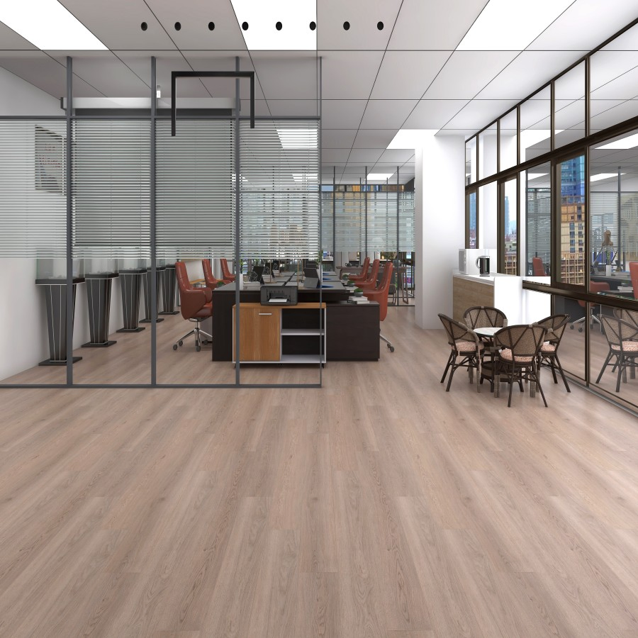 Waterproof 4.5mm/5.5mm Vinyl Floor Colors Low-Maintenance Vinyl Flooring Friendly for Home Gyms/Offices