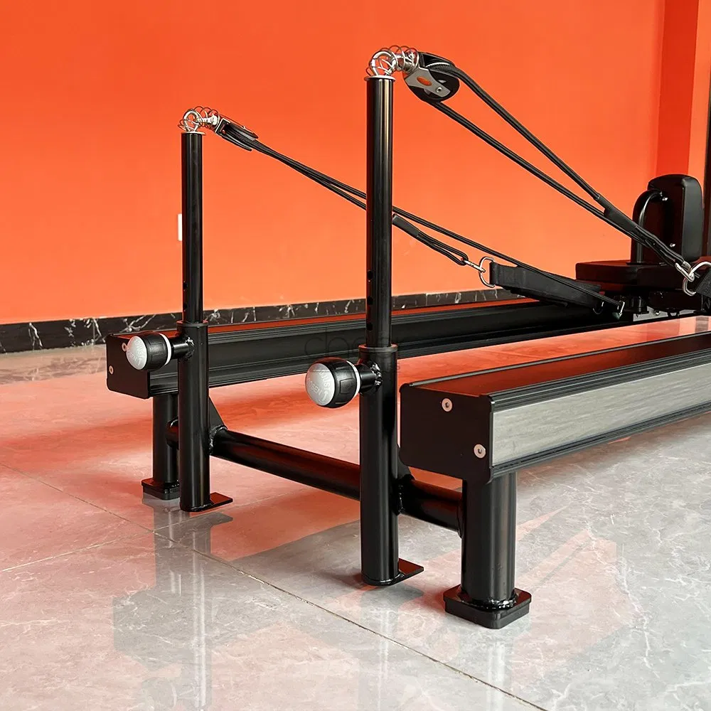 Durable Elegant Short Leg Aluminum Reformer High Quality Pilates Reformer Machine Reformer Pilates Adjustable Fitness Machine for Yoga Enthusiasts and Studio
