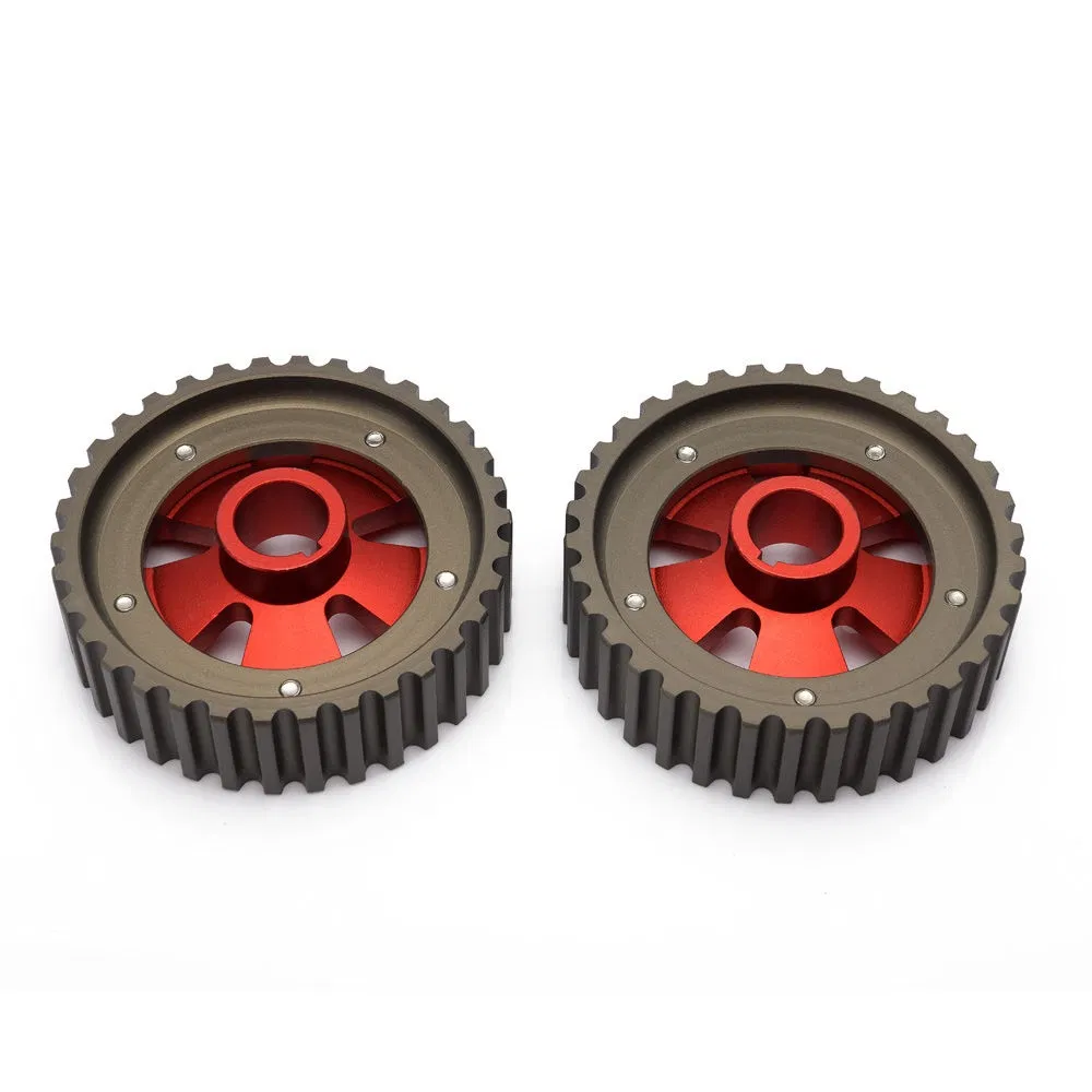 1 Pair/Unit Adjustable Cam Gears Alloy Timing Gear for Dohc B16 B17 B18 B20 B21 B-Series for Honda Civic (BLUE, RED) Tk-Cgb16