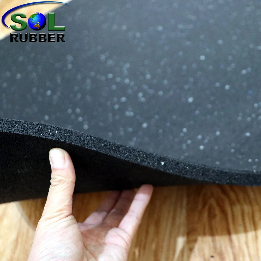 Durable 1mx1m Home Rubber Gym Flooring Basement