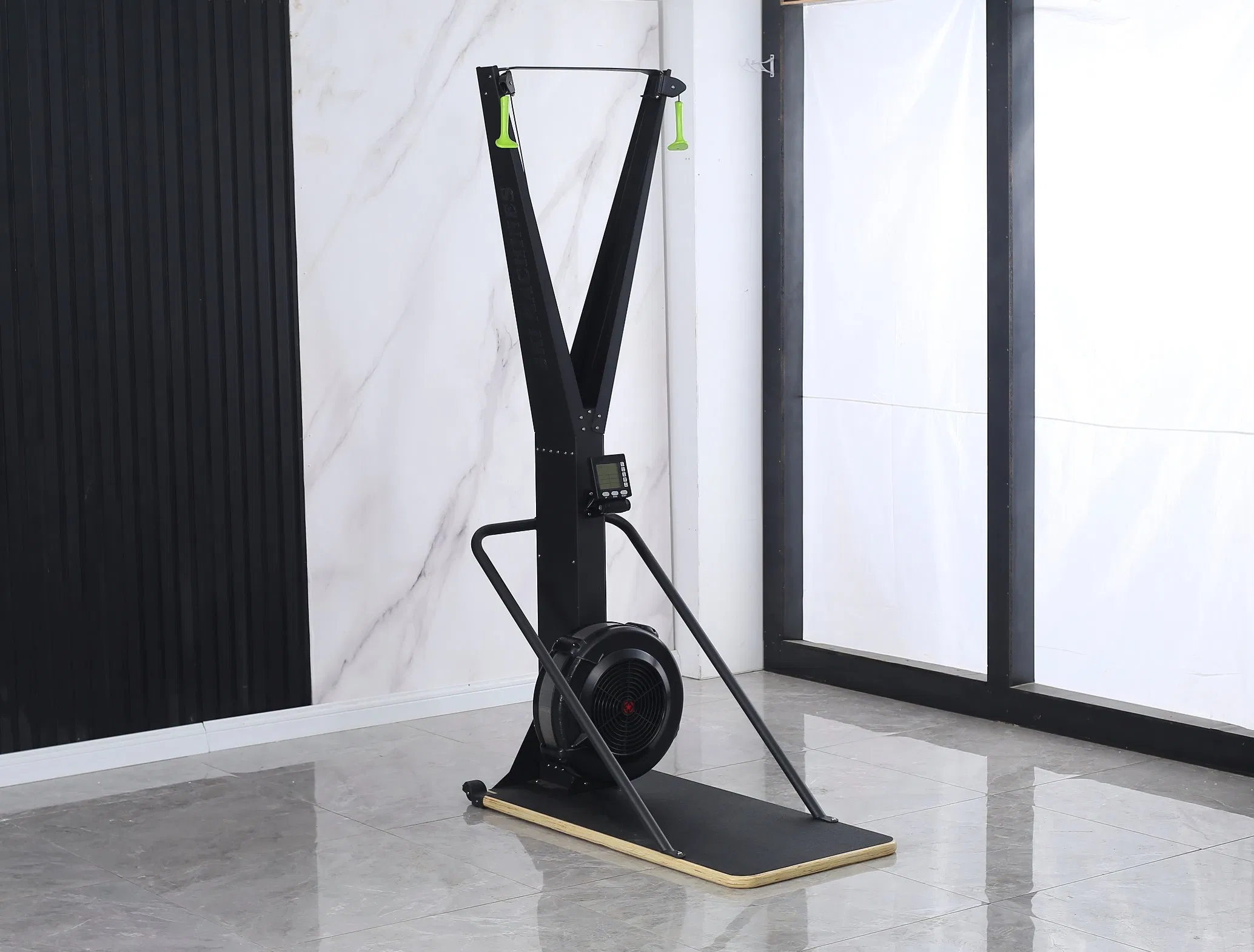 Gym Fitness Multifunction Equipment Wind Exercise Commercial Rower Cardio Trainer Air Ski Rowing Machine