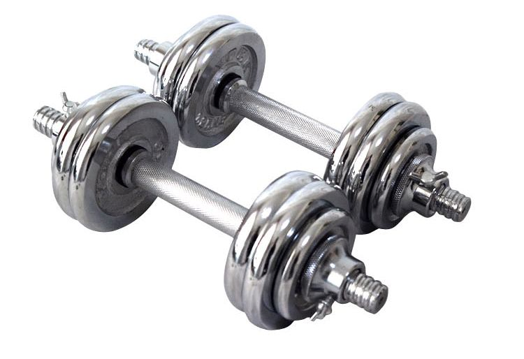 Gym Accessories Adjustable Electroplating Dumbbell (with elctroplating bar) Free Weight