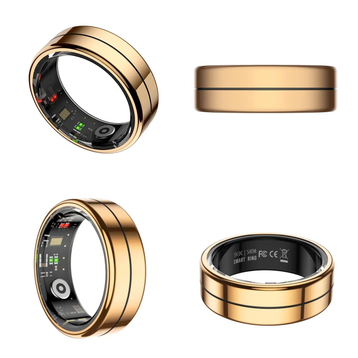 Outdoor Tracking Wellness Fitness Tracker APP Control Smart Sleek Tech Ring Sports Heart Rate Monitor