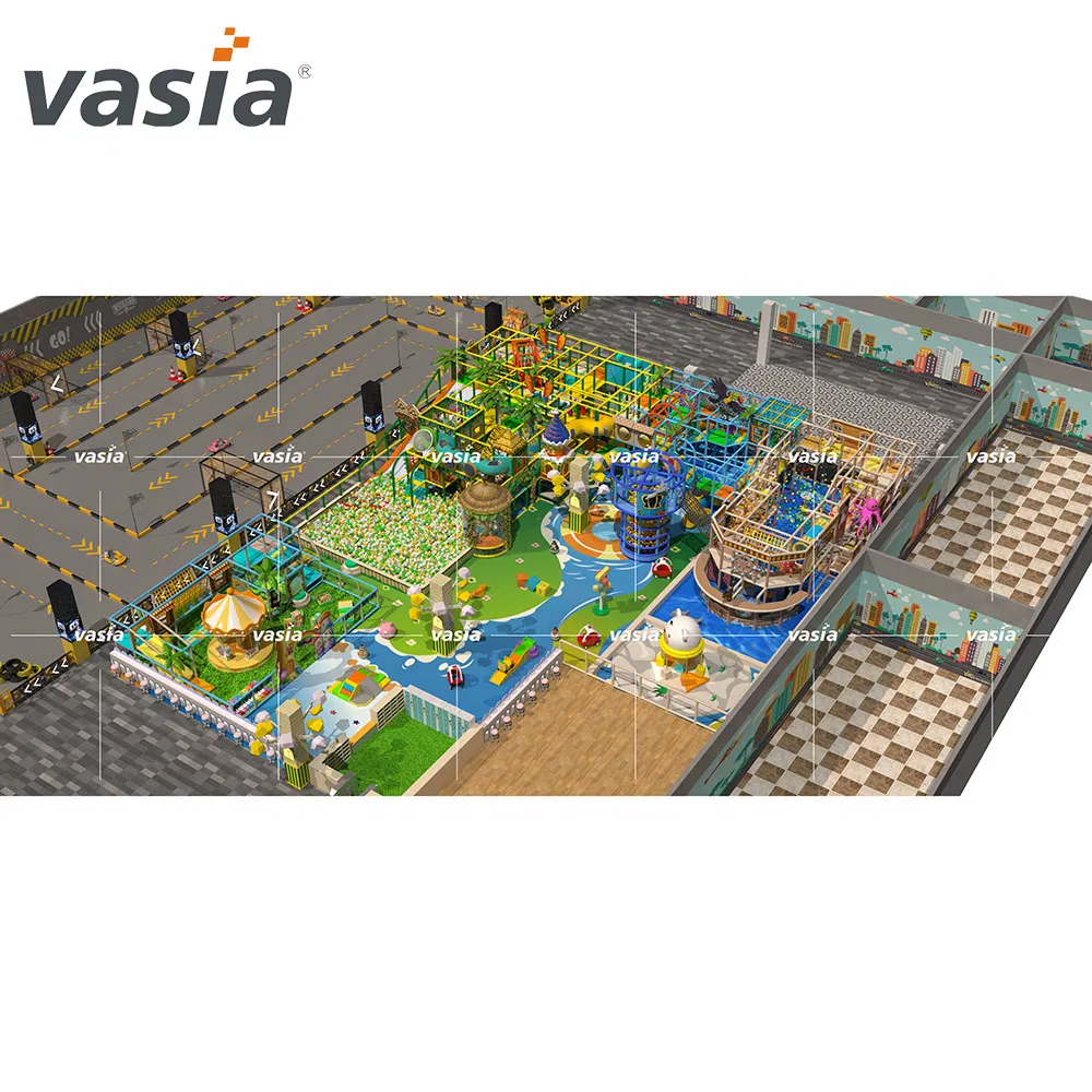 Commercial Plastic Soft Indoor/Outdoor Amusement Playground Sports Fitness/Gym Park Trampoline Equipment for Children/Kids