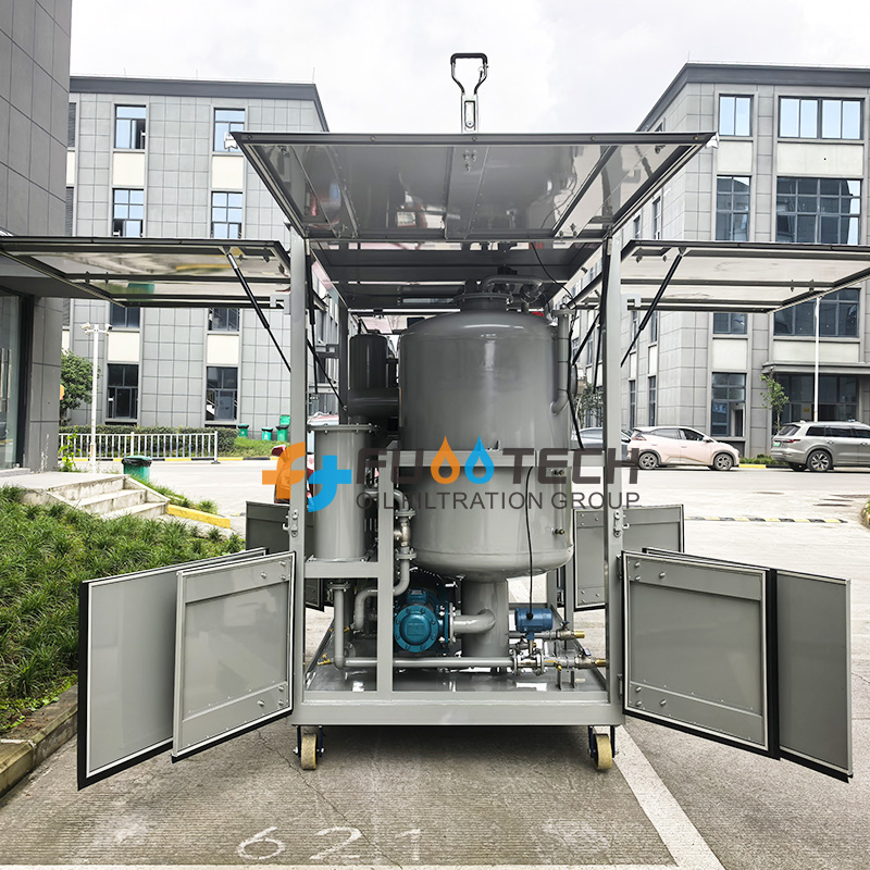 Fuootech Pneumatic Support Enclosure Oil Purrifier Transformer Oil Filtration Unit