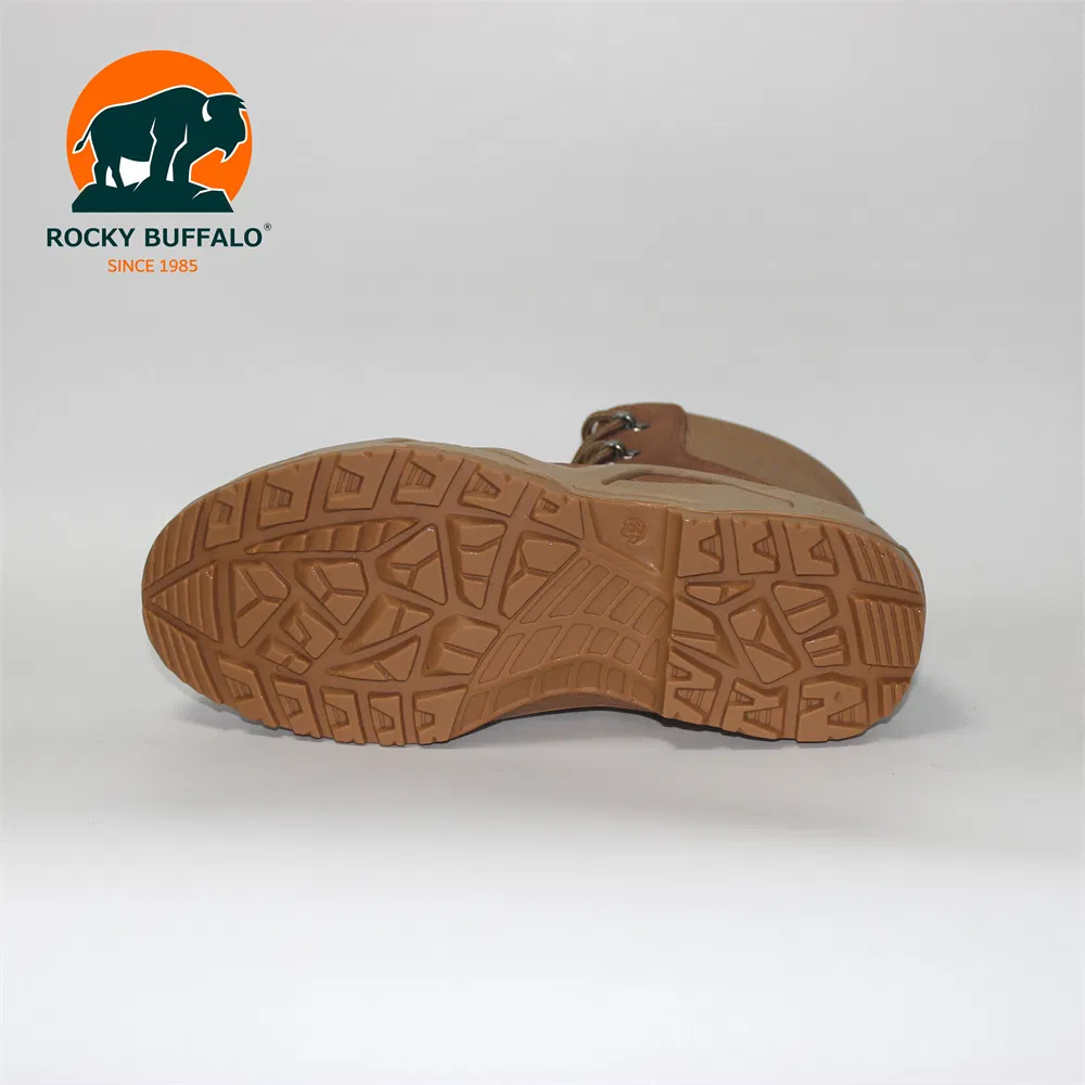 Rocky Buffalo Waterproof Outdoor Sport Breathable Sandy Desert Hiking Shoes with Side Zip Combat Boots