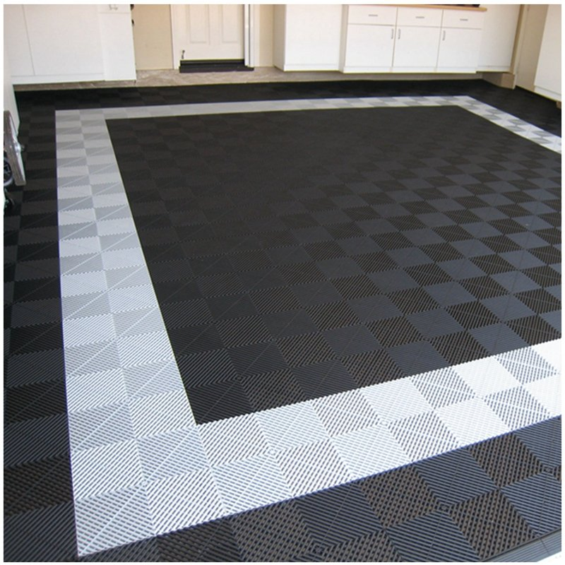 Interlocking Garage Floor Tile Durable Waterproof Non Slip Modular Flooring for Home Workshop and Gym