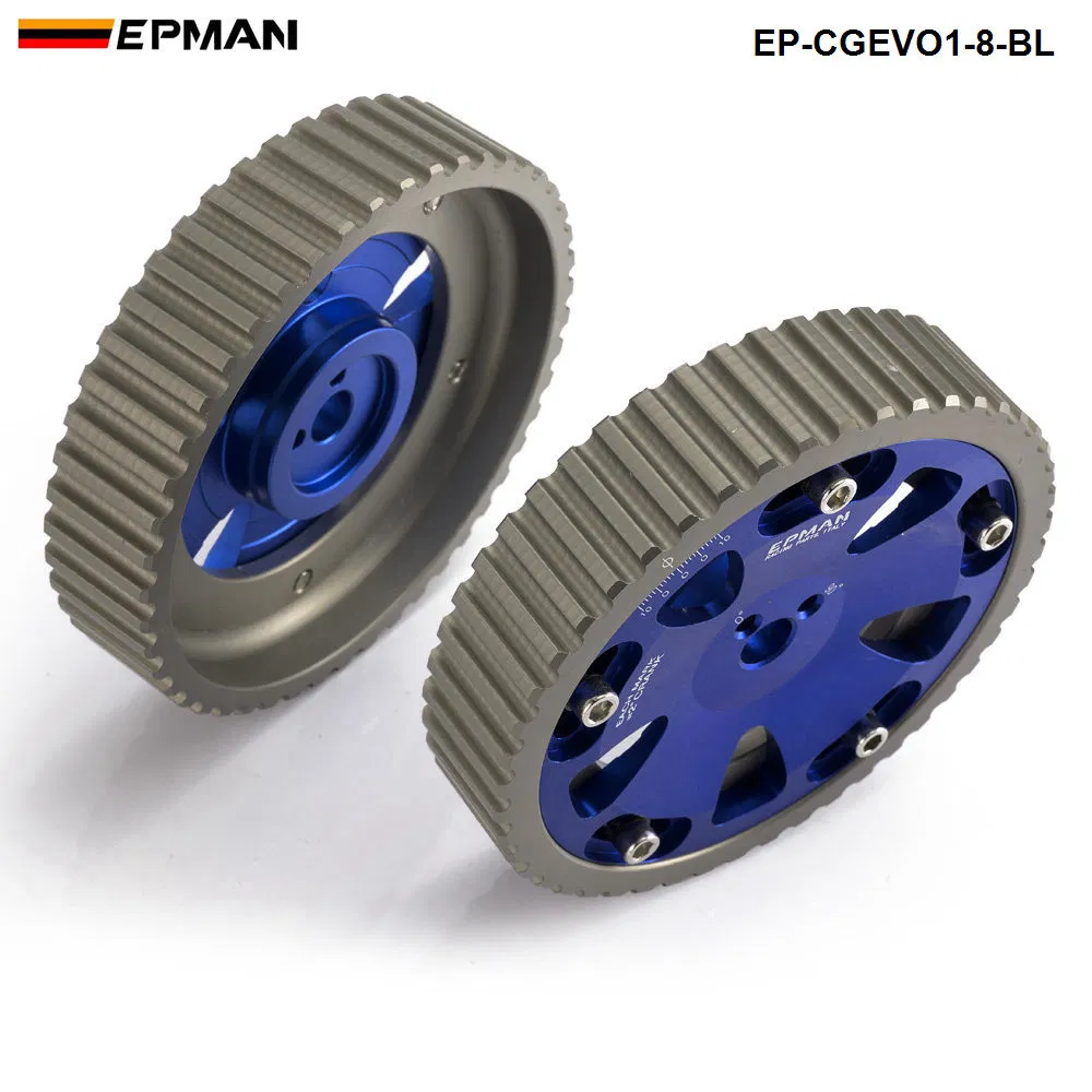 Epman Adjustable Cam Shaft Gear Gears for Mitusibishi Lancer Evolution Evo 1-8 4G63 4G63t Ep-Cgevo1-8-Bl