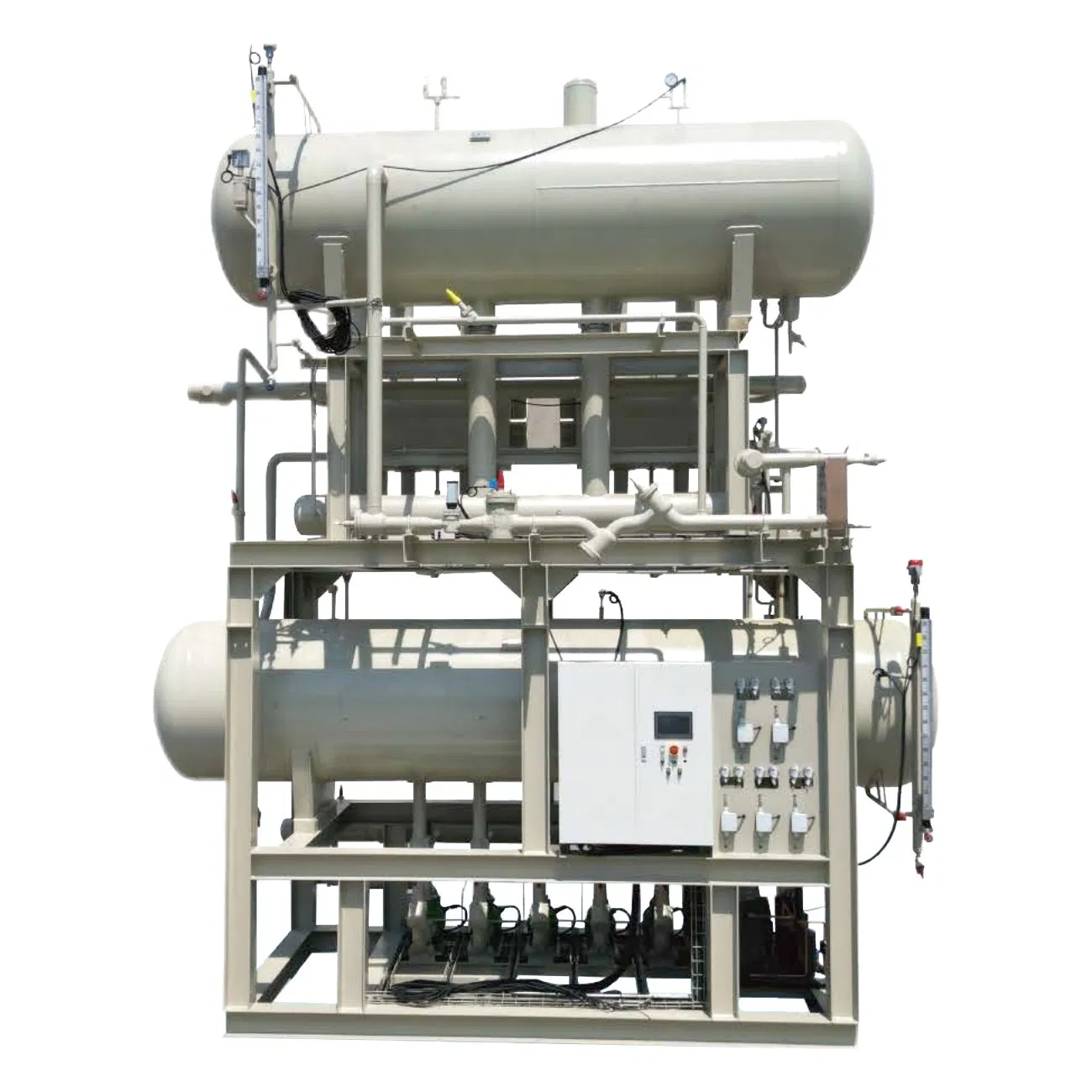 High Cooling Capacity Low Noise Cold Room Condensing Refrigeration System Gea Screw Compressor Unit