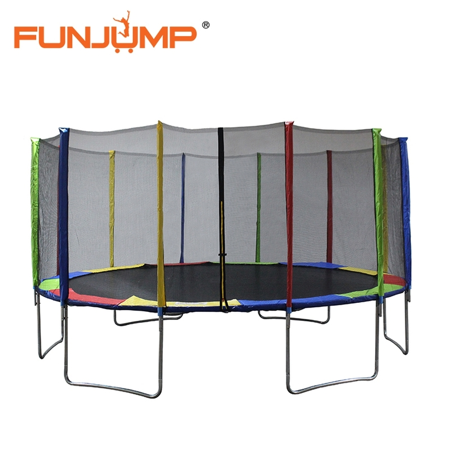 Funjump Professional Household 16FT Bungee Fitness Mini Round Adults Child/Kids Indoor Outdoor Jumping Trampoline for Sale