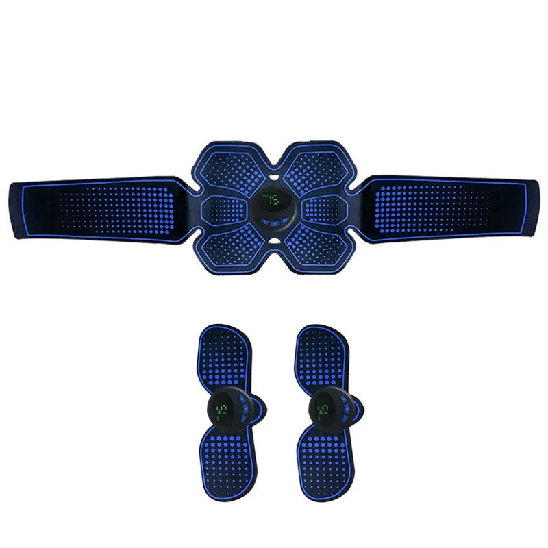 EMS Muscle Stimulator Machine ABS Stimulator Portable Abdominal Toning Belt Weight Loss Massager Fitness Workout Equipment