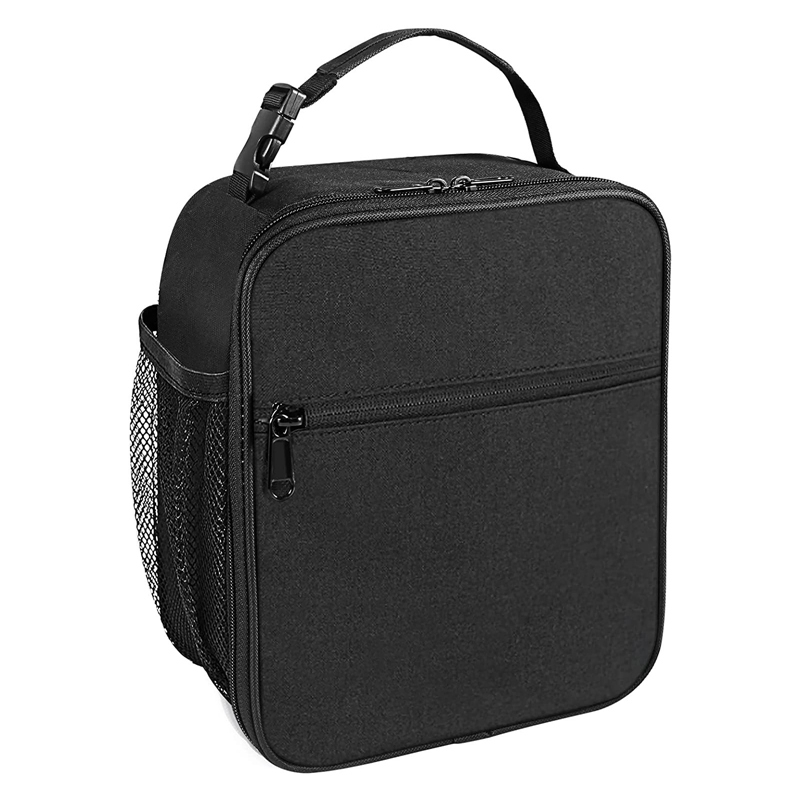 Grey Medium Fitness BPA Free PEVA Portable Office Insulated Cooler Lunch Bag