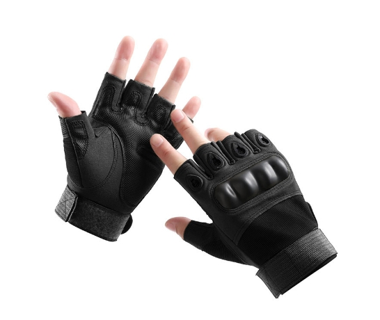 Outdoor Sport Workout Hunting Shooting Combat Half Finger Tactical Gloves