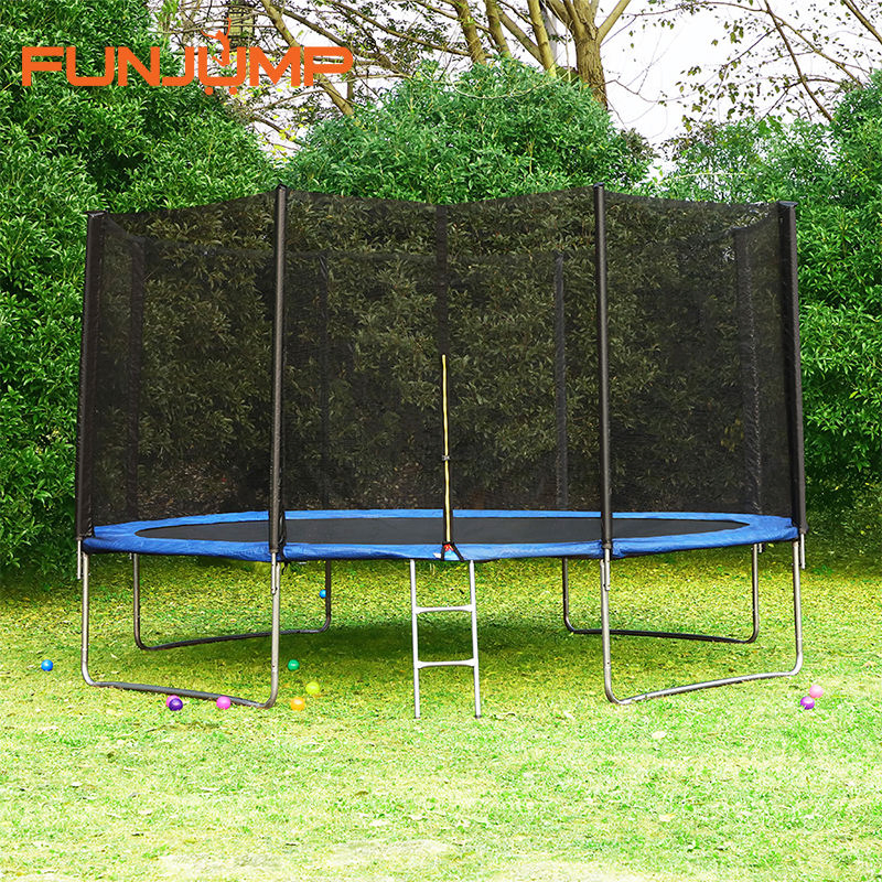 Funjump 14FT Outdoor Indoor Fitness Kid/Child Mini Bungee Jumping Trampoline with Safety Enclosure