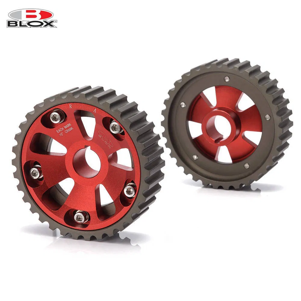 1 Pair/Unit Adjustable Cam Gears Alloy Timing Gear for Dohc B16 B17 B18 B20 B21 B-Series for Honda Civic (BLUE, RED) Tk-Cgb16