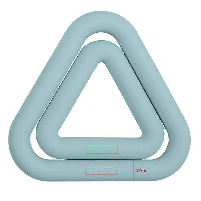 Pilates Accessories Sports Silicone Triangle Dumbbell Ring Set Fitness Iron Free Weights for Yoga Pilates Strength Training