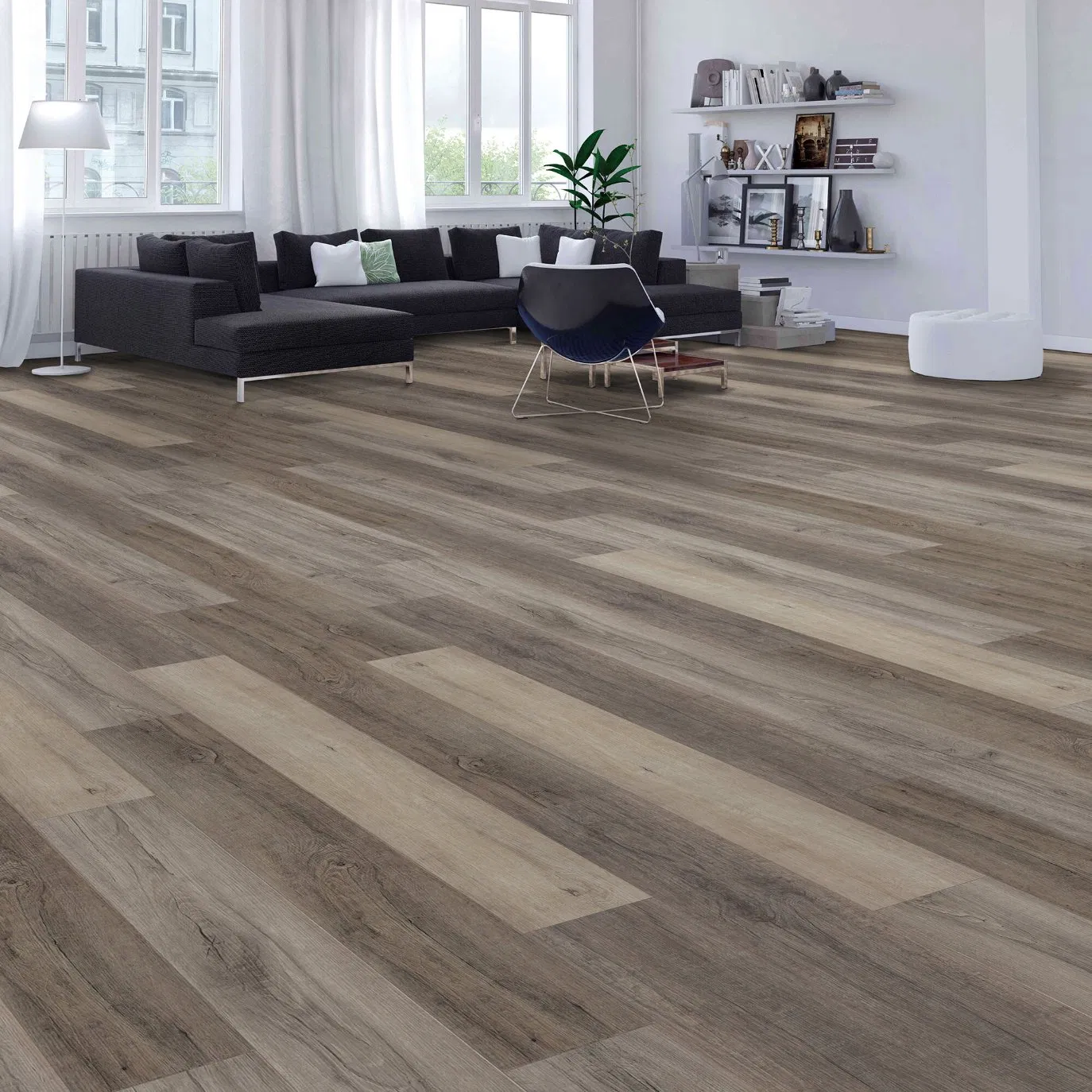 Laminate Flooring 8mm Wood Composite Decking Home Decorative Flooring From China Factory AC4 E1 Covering Big Wood Floor Tile for Homehouse/Gym in Stock