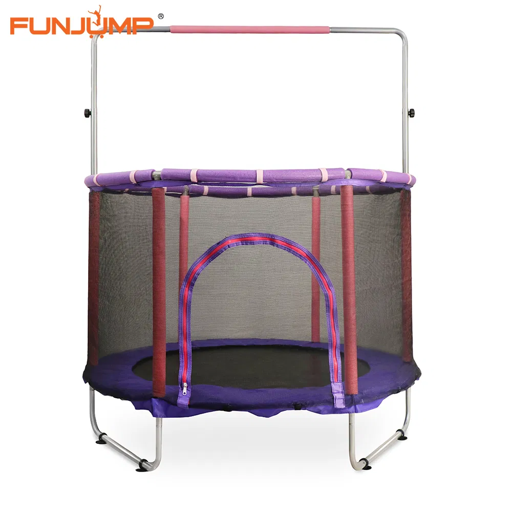 Funjump 55inch Children Gift Outdoor Indoor Kids/Child Fitness Mini Jumping Trampoline with Safety Net for Sale