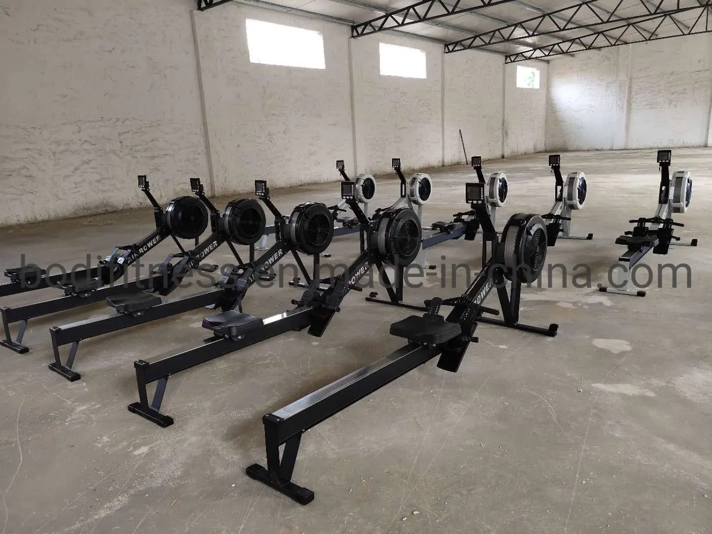 Gym Fitness Commercial Cardio Machine Air Rowing Machine Indoor Air Rower for Exercise Trainer