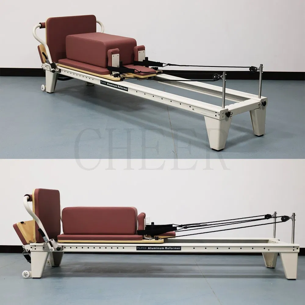 Adjustable Aluminum Pilates Machine with Sliding Footbar Suitable for Yoga and Pilates Beginners