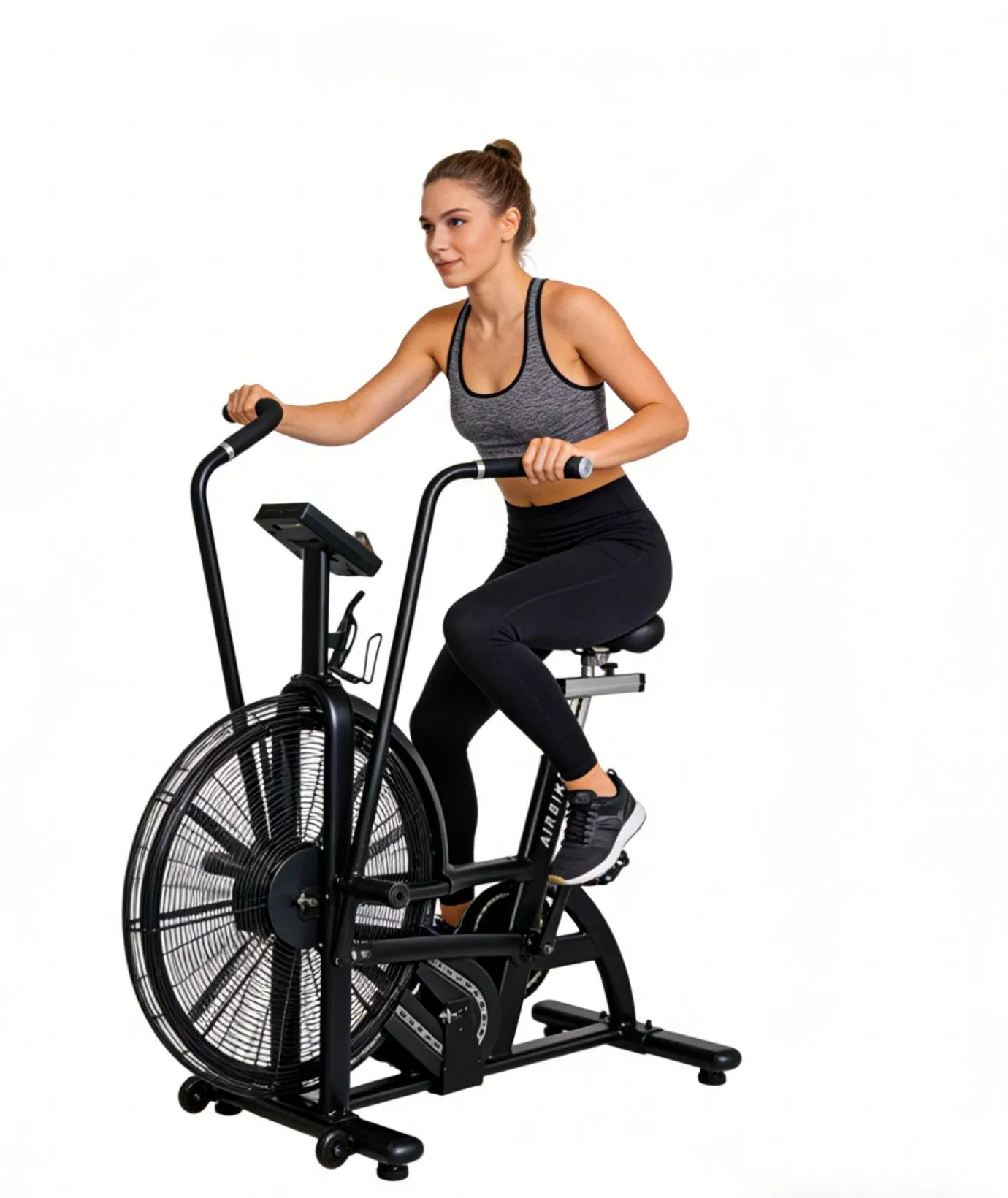 Smart-Connected Aerobic Exercise Fitness Gym Equipment Tech-Enabled Air Bike Spinning Bike