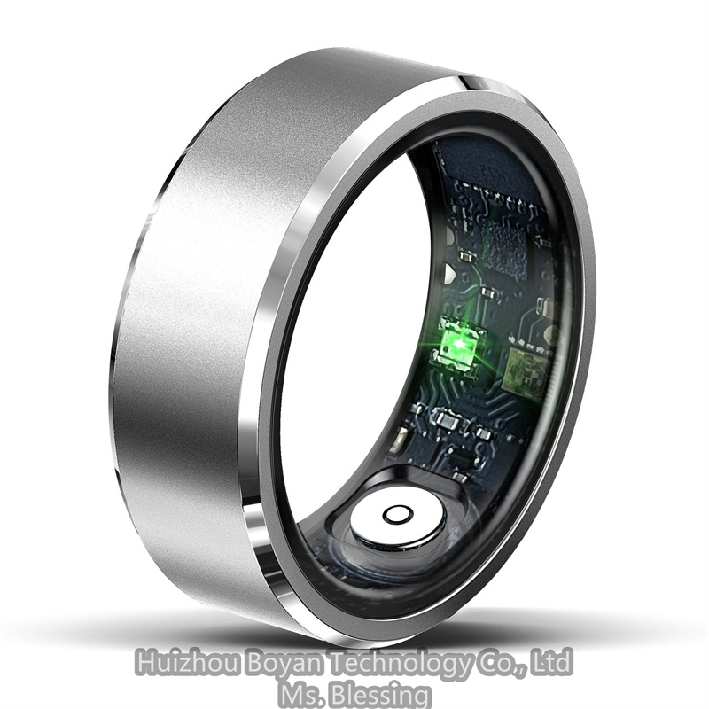 Innovative High Tech Bluetooth - Enabled Smart Ring for Daily Fitness &amp; Health Monitoring