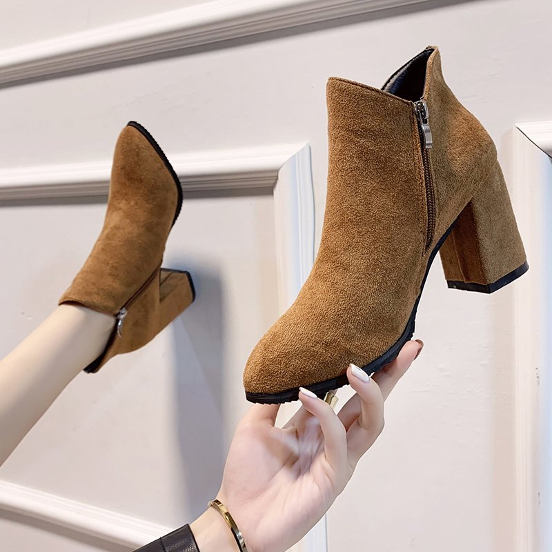 Wholesale Zonxa Women's Autumn and Winter Ankle Boots, Leather Combat Boots, Stylish Office Boots, Athletic Shoes Men Shoes Safety Shoes Sports Shoes