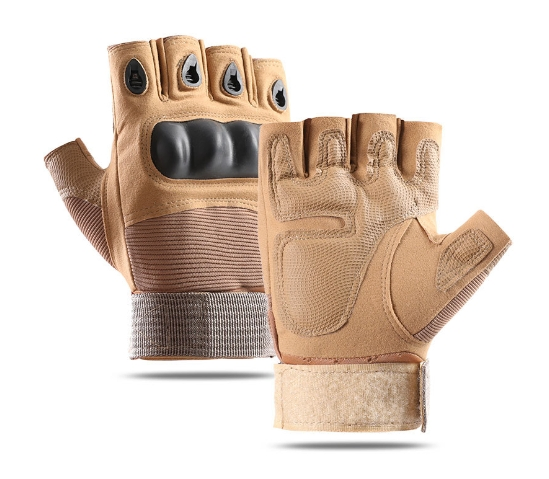 Outdoor Sport Workout Hunting Shooting Combat Half Finger Tactical Gloves