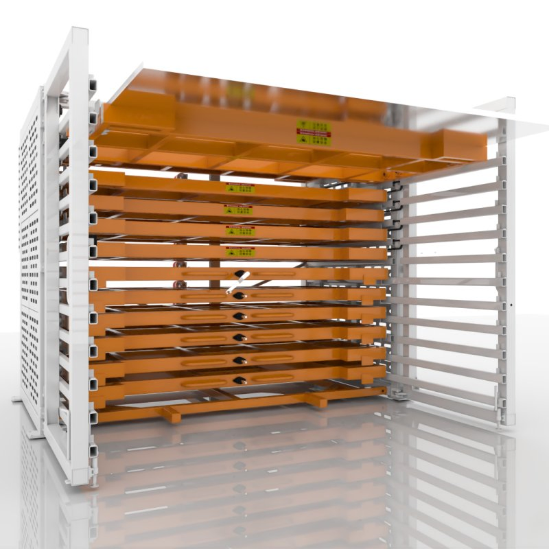 Advanced Automated Metal Plate Storage Solution for Efficient Inventory Management