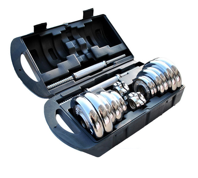 Gym Accessories Adjustable Electroplating Dumbbell (with elctroplating bar) Free Weight