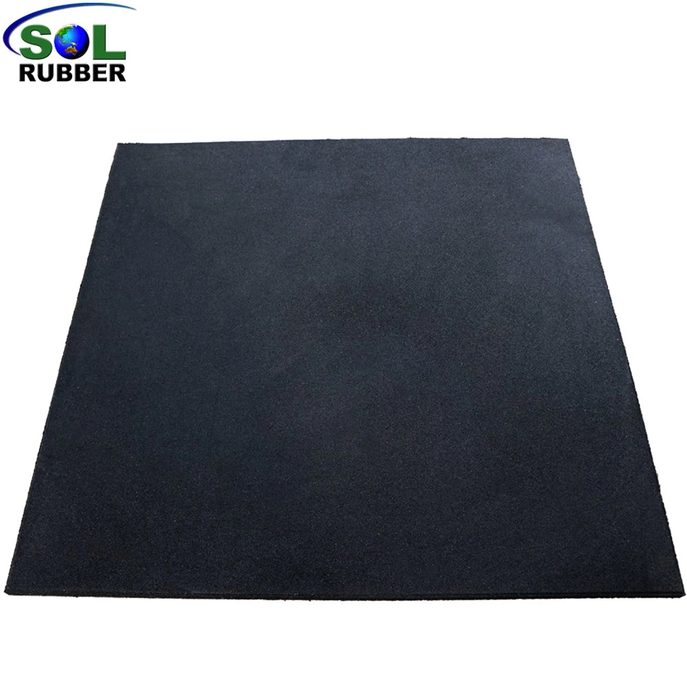 Durable 1mx1m Home Rubber Gym Flooring Basement