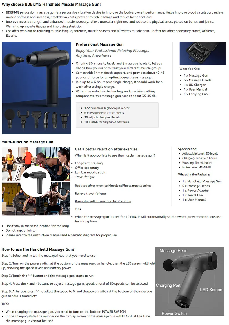 Massage Gun Detail 5